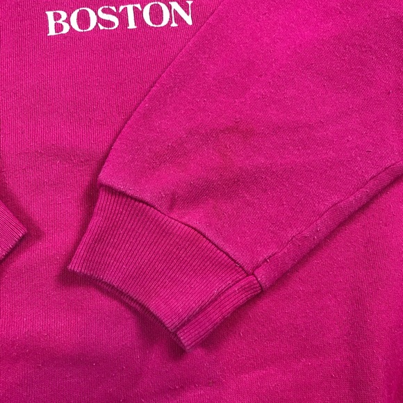 Cheers Boston Women’s Vintage 80’s Television Show Pink Pullover Sweatshirt Sz L - Picture 8 of 11
